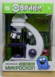 ​Микроскоп «Юный биолог», увеличение х80, х200, х450, с подсветкой, арт. 4491908