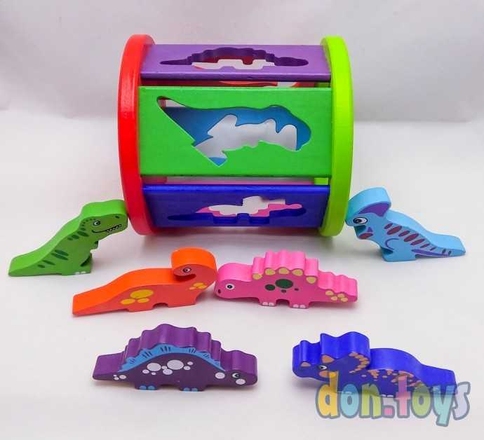 ​Деревянный сортер с часами Динозавры, фото 8