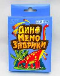 Игра настольная карточная Дино-Мемо-Заврики, арт. ИН-4673