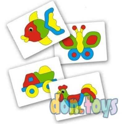 ​Мозаика 40 мм с прозрачным полем 70 деталей, 4 иллюстраций, арт. 01078, фото 2