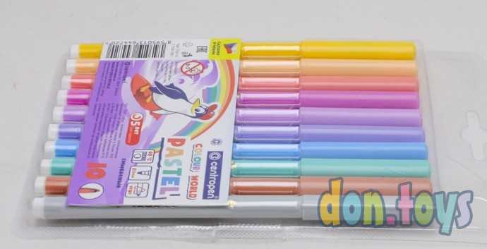 ​Фломастеры 10 цветов 2.0 мм Centropen 7550 TP Colour World Pastel, смываемые, арт. 5199873, фото 4