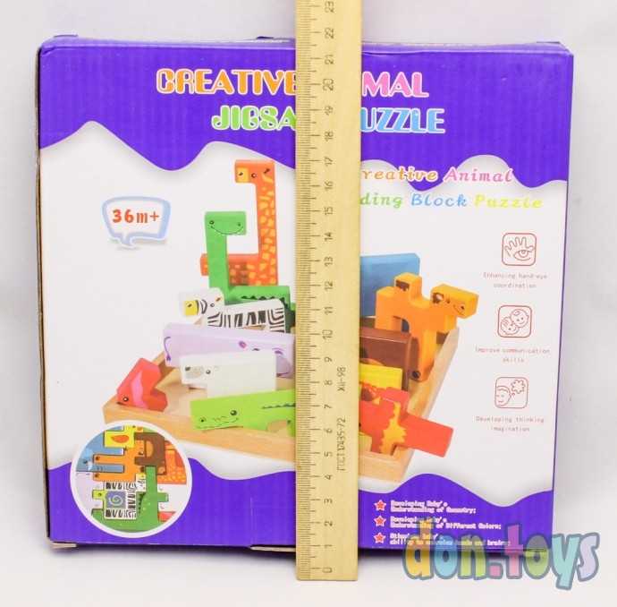 ​Деревянный креативный пазл-головоломка Животные, арт. 1030110, фото 3