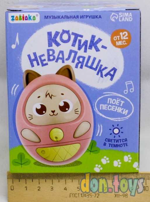 ​Музыкальная игрушка «Котик-неваляшка», звук, свет, цвет синий, арт. 6998134, фото 4