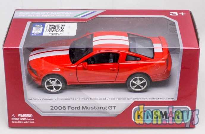 ​Машинка металлическая KINSMART инерция, 1:38 Ford Mustang GT, арт. 5091, фото 1