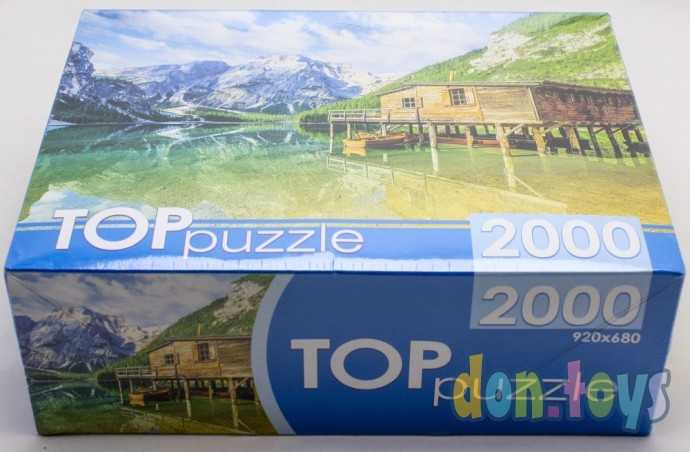 ​TOPpuzzle. ПАЗЛЫ 2000 элементов. Италия. Летнее озеро Брайес, арт. ГИТП2000-4848, фото 4