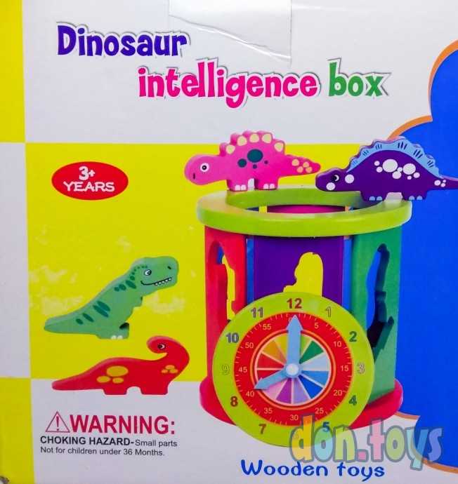 ​Деревянный сортер с часами Динозавры, фото 5