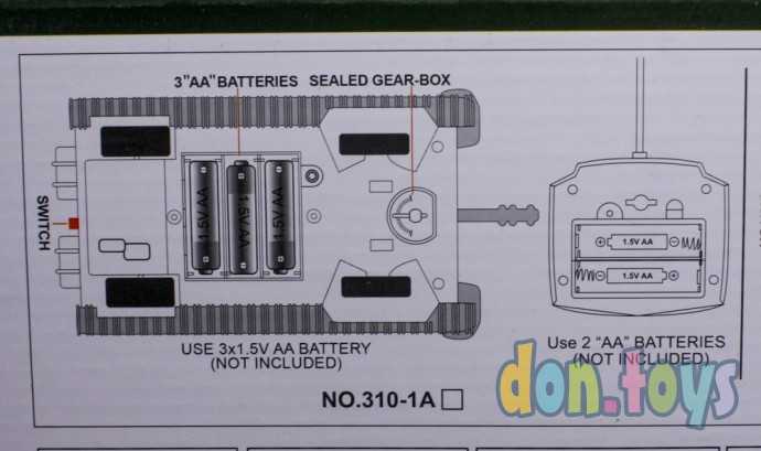 ​Набор 2 Танка, 2 пульта на р/управлении, арт. 310-1A, фото 9