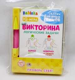​Викторина с ручкой «Логические задачи», 60 заданий, по методике Монтессори, арт. 4283031