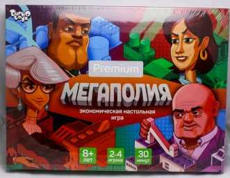 ​Экономическая настольная игра серии «МЕГАПОЛИЯ», премиум, арт. G-MP-01