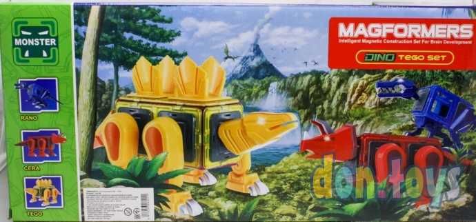 ​Конструктор магнитный Динозавр, 20 деталей, свет, звук, арт. LQ 625, фото 6